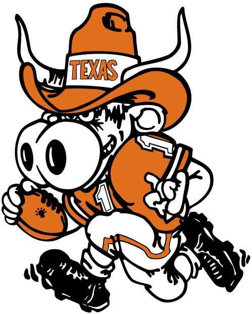 Texas Longhorns 1981-2002 Mascot Logo iron on paper